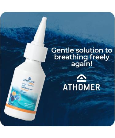 Natural Seawater Nasal Spray with Propolis - Cold Relief for Adults, Pregnant Women & Children - 1.2Fl oz - Buy Online on GoSupps.com