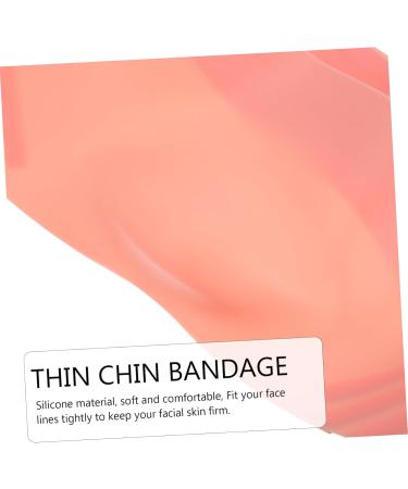 FRCOLOR Silicone Beauty Double Chin Tape Face Tape Lift V Line Face Belt Broom Stick Witch Sign Cotton Zip Pouch Pink Strap Silica Gel Small Powder Thin Face - Buy Online on GoSupps.com