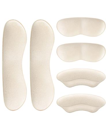Heel Grips Liners for Loose Shoes  Heel Cushions Inserts Improved Shoe Too Big Comfort and Fit  Heel Protector Shoe Inserts for Women Prevent Heel Blister and Slip (Pale Apricot)