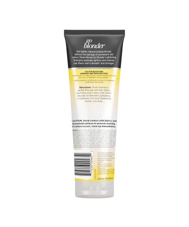 John Frieda Go Blonder Shampoo  Gradual Hair Lightening Shampoo  with citrus and chamomile  featuring our BlondMend Technology  8.3 Ounce (2 Pack) SHAMPOO 2 - Buy Online on GoSupps.com