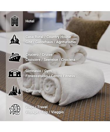 GPQ GESPROQUIMIA SL GPQ Hotel shower gel + shampoo + soap bread 100 pieces x 3 products with essential oils without parabens for hotel rural cottage home B&B Made in Spain - Buy Online on GoSupps.com