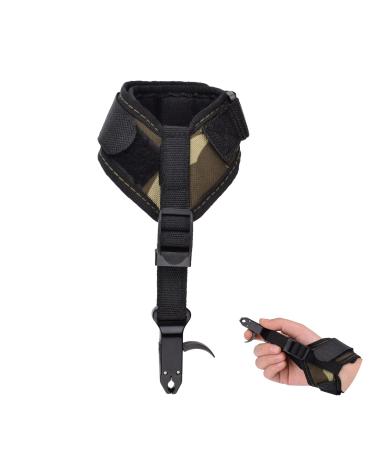 Archery Release Aids Compound Bow Trigger Caliper Shooting Adjustable Black Wrist Strap Right Left Handed Camo