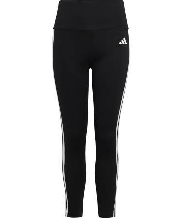 Buy adidas Girls Leggings 3-Stripes Essentials Aeroready - Black/White | International Shipping Available - Buy Online on GoSupps.com