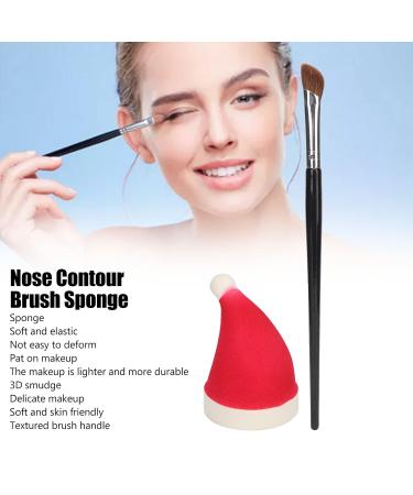 Buy Red Christmas Hat Shape Makeup Sponge Kit - Soft Tapered Brushes for Highlighting & Shading | International Shipping Available - Buy Online on GoSupps.com