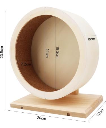 Seahelms Wooden Hamster Wheel - Small Pets Exercise Spinner Wheel (M / 21cm) - Buy Online on GoSupps.com