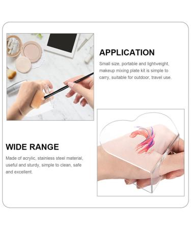 Beaupretty 3 Sets Heart Makeup Mixing Palette - Acrylic Nail & Foundation Blending Tray with Spatulas for Professional Makeup Artistry - Buy Online on GoSupps.com