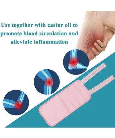 Qiyifang Castor Oil Pack - Waterproof Reusable Natural Compress for Calves & Sleep Aid - Buy Online on GoSupps.com