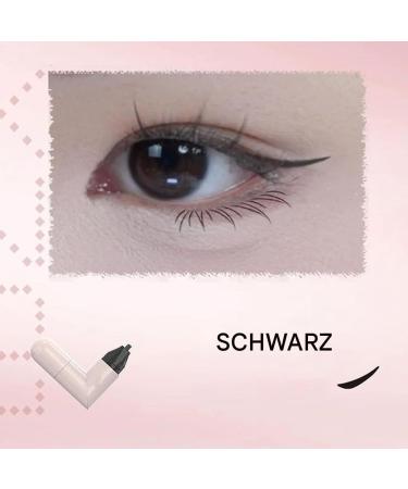 Aelln Precision Eyeliner Stamp - Double-Sided Liquid Pen with Winged Line - Waterproof and Smudge-Proof - Fast All-Day Eye Makeup - Ideal for All Eye Shapes - Buy Online on GoSupps.com