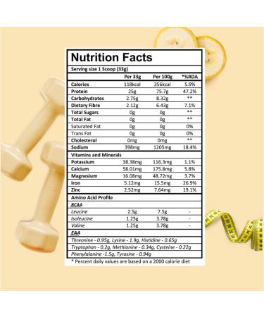 G.EN PR.EIN Sport Pea Protein Isolate Powder - 100% Vegan 25g Plant Protein 5g BCAA | Banana Caramel (12 Pack) - Buy Internationally - Buy Online on GoSupps.com