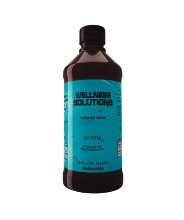 Colloidal Silver - Wellness Solutions - Vegan and Gluten Free -16 fl. oz