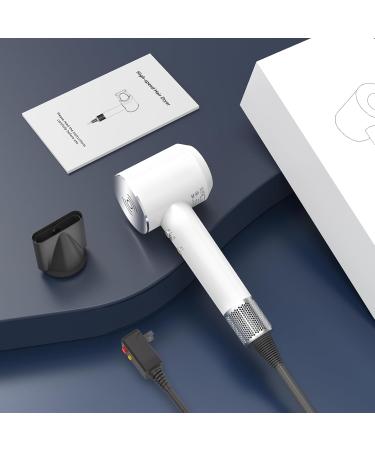 Buy 110 000RPM Low Noise Thermo-Control Hair Dryer - 1300W High-Speed Ionic Blow Dryer (White) for Fast Drying International Shipping Available - Buy Online on GoSupps.com