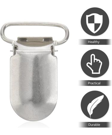 VALICLUD 20pcs Metal Pacifier Holder Clips - Durable Suspender Clips for Pacifiers - Heavy Duty Infant Accessories - Buy Online on GoSupps.com