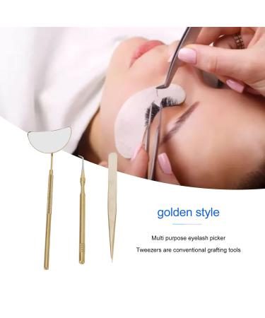 Eyelash Extension Tweezers Set | Knurled Handle & Portable Design for Beauty Salons | Shop Internationally - Buy Online on GoSupps.com