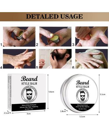 Beard Grooming Kit for Men - Shampoo, Growth Oil, Balm Gift Set | Stocking Fillers - Buy Online on GoSupps.com