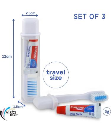 Colgate Travel Toothbrush Set - Foldable Portable Toothbrush & Mini Toothpaste - Compact Travel Size for Jaw-Friendly Oral Care - Buy Online on GoSupps.com