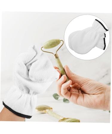 Housoutil 1 Pair Wax Essential Oil Gloves Moisturizing Hand Gloves Hand Care Skin Care Gloves Heat Preservation Mitten Thickened Gloves Take a Bath Polyester Hand Mask Work White - Buy Online on GoSupps.com