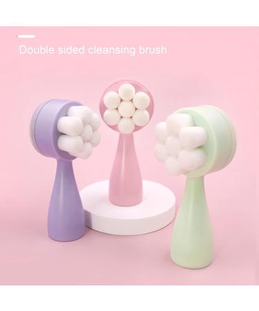 Double Sided Facial Cleansing Brush - Deep Exfoliation Soft Massage Remove Blackheads & Makeup - International Shipping Available - Buy Online on GoSupps.com