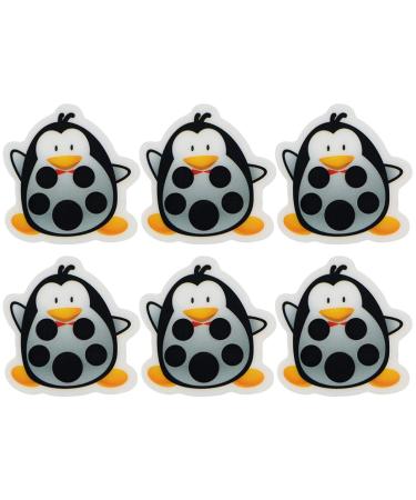 Exceart baby forehead thermometer strip immediately read thermometer sticker glue fever thermometer stripes for children older people 10 pieces (penguin)
