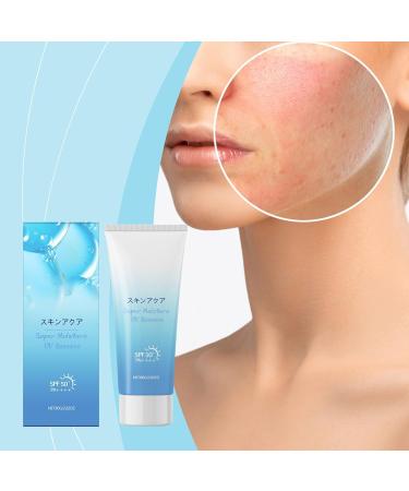 Facial Sunscreen Protective UV Moisturizing Cream 80g Non-Sticky Sunscreen Gel for Hiking and Holidays - Daily Protection - Buy Online on GoSupps.com