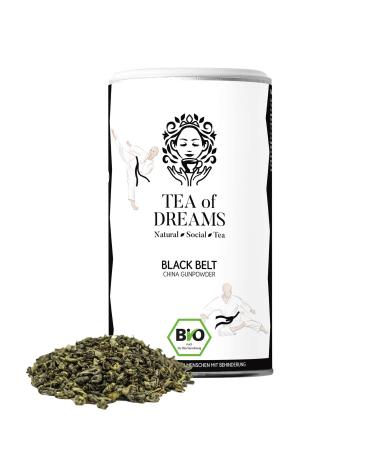 Tea of Dreams Organic Gunpowder Tea | "Black Belt" | China Gunpowder Organic Tea | Loose Leaf Tea | 75 g