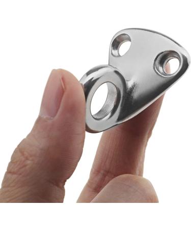 4Pcs Marine Grade 316 Stainless Steel Fending Pad Eye Fender Hook w/ Screws - Boat Ship Deck Hardware - Buy Online on GoSupps.com