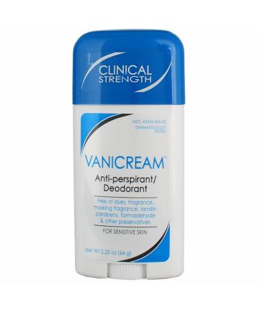 Vanicream Anti-Perspirant Deodorant Clinical Strength Sensitive Skin - 2.25 oz Pack of 4