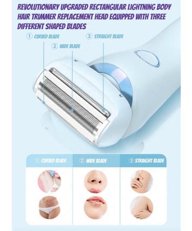 SHUWND 2 in 1 Electric Shaver Razors for Women Silkglide Pro-2024 Best Silk Glide Razor Modira Mermaid Shaver Silk Glide Epilator Waterproof Electric Razors for Women Pubic Hair Wet & Dry Blue - Buy Online on GoSupps.com