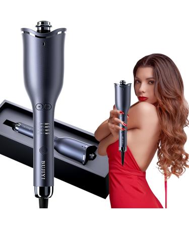 Hair Curler Curling Wand Curling Tongs 4-Speed Adjustable Temperature Fast Heating Hair Curlers for Long Hair (Navy Blue)