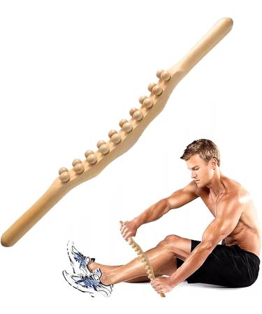 Neck Massage Balls & Bein Cellulite Massager - Wood Massage Device for Stress Relief & Muscle Tension Relief - Buy Online on GoSupps.com