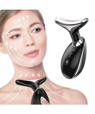 Double Chin Reducer, Firming Wrinkle Removal Device for Neck Face, Face Sculpting Device, Face Lift, Facial and Neck Massage Kit for Tightening, Firm, Improve and Smooth Dolphin-Black