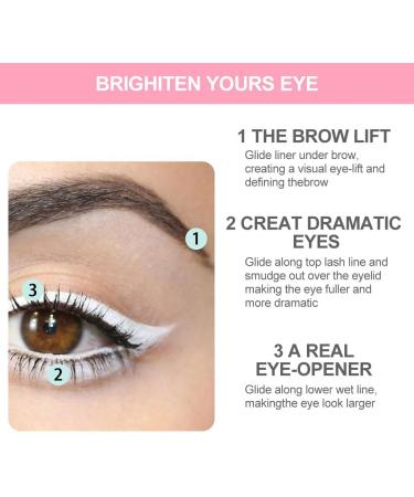  BAOSROY Waterproof Eyebrow Pencil 2PCS Microblading White Waterproof Eyebrow Pencils Permanent White Eyebrow Pencil Peel-Off Eye Brow Liners Marking Brow Pencils - Buy Online on GoSupps.com