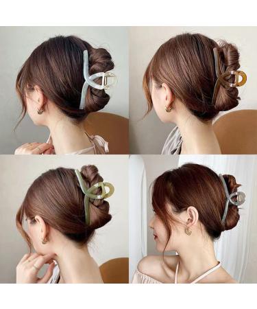 Large Butterfly Claw Clips for Thick Hair - 5.1 inch Jelly Color Hair Accessories (4 Colors) - Gift Box Included - Buy Online on GoSupps.com