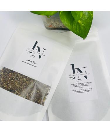 Clean Detox Tea - 100% Organic - NO Caffeine - Peppermint Dandelion Root Ginger Tulsi Rooibos Licorice Hibiscus Echinacea Mullein - Buy Online on GoSupps.com