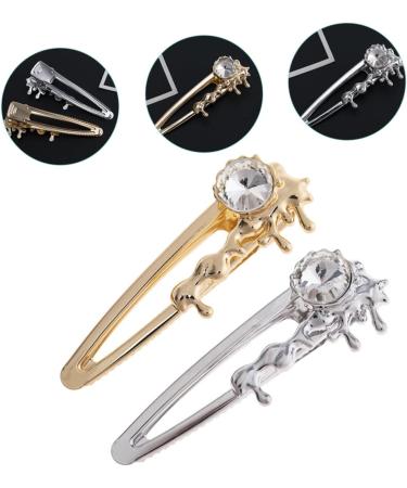 FRCOLOR Small Hair Barrettes Wedding Crystal Barrettes alligator s for hair womens metal for women snap hair pin alloy wedding Miss side Crystal Decorative Hair Clips - Buy Online on GoSupps.com