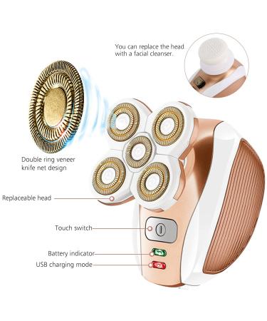 AHUADA Women's Electric Shaver Replacement Heads - 5 Legs Hair Removal Razor Blades - Buy Online on GoSupps.com