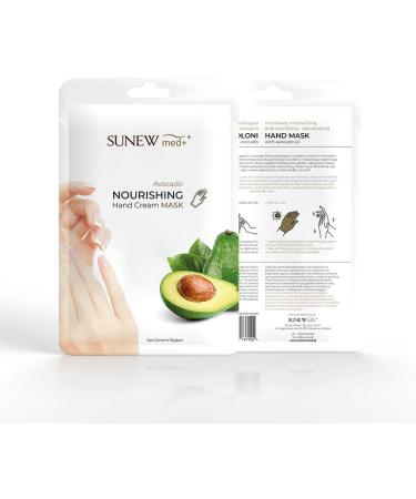 Rejuvenating hand mask with avocado gloves for regenerating hands nourishing and moisturizing - Buy Online on GoSupps.com