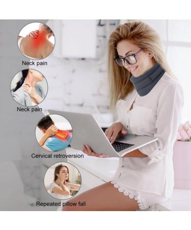 Kayuneed Neck Support Brace for Neck Pain Relief - Soft Foam for Men & Women - Comfortable Gray Neck Brace to Relieve Spine Pressure - Buy Online on GoSupps.com