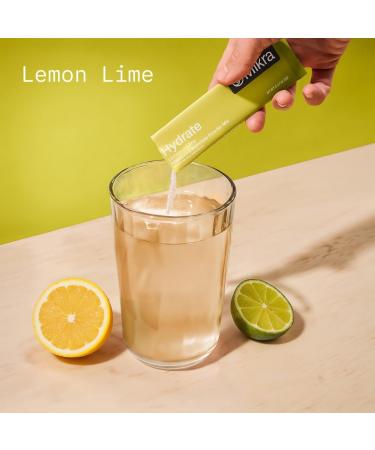 Mikra Hydrate Electrolytes Powder Packets Sugar Free Hydration Powder Sticks Naturally Flavored Electrolyte Drink Mix for Needed Hydration Support Daily Wellness and Workout Lemon Lime 24 Pack Lemon Lime Pack of 24 - Buy Online on GoSupps.com