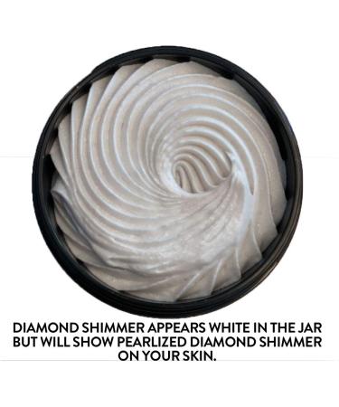 Glimmer Goddess Organic Whipped Body Butter - Level 1 Diamond Shimmer - Nourishing Moisturizer for All Skin Types - 4 oz Natural Skincare Hydration - Buy Online on GoSupps.com