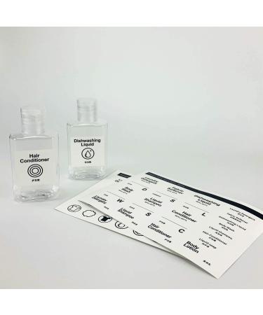 Refillable Clear Hand Sanitizer Travel Bottles - Set of 8, BPA/Parabens Free, 60ml/2oz - Buy Online on GoSupps.com