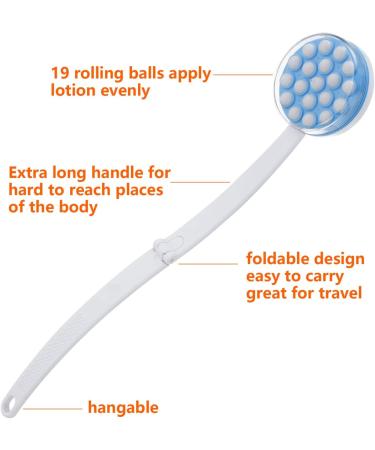 JJHREI Lotion Applicator for Back - Long Handled Self Applicator for Sunscreen, Lotion, Cream, Bath Gel on Back, Legs, and Feet - Buy Online on GoSupps.com