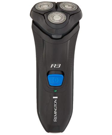 Remington PR1335B R3000 Series Men's Electric Razor with Precision Plus Heads Stubble Attachment Included Black, Black/Blue, 1 Count