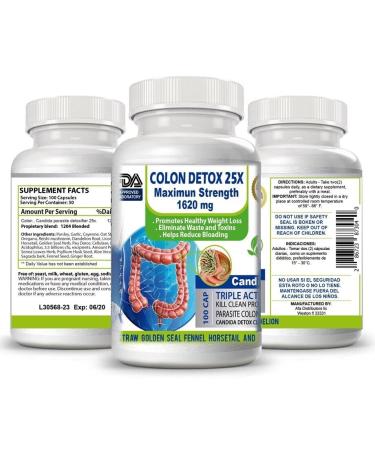 Pastillas para Limpiar El Colon Detox Pastillas para Bajar de Peso Dieta Limpia