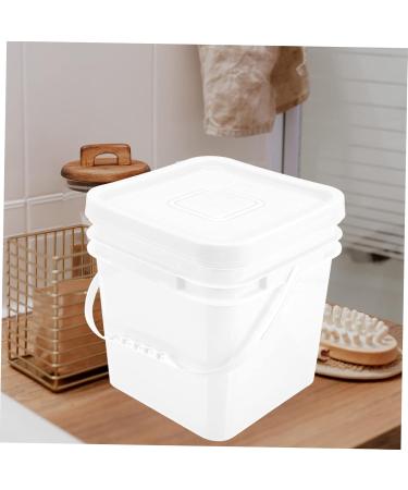 Baluue Sealed Bucket Empty Paint Cans Grain Dispenser Oil Paint Cans Laundry Dispenser Plastic White 26X24CM White - Buy Online on GoSupps.com