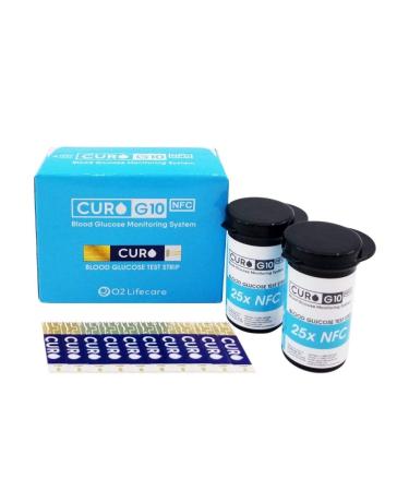 [CUROfit] CURO-G10 Glucose Test Strips : Included Total Glucose Test Strips 100 ea ( Device NOT Included)