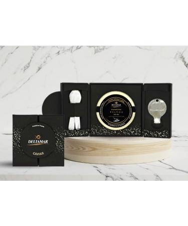 Deltamar Premium Authentic Beluga Classical Caviar Exquisite Finest Caviar from Beluga Sturgeon Huso Huso (30 gm) - Buy Online on GoSupps.com