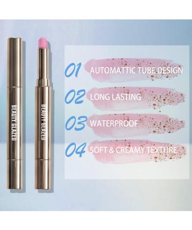 Shimmer Eyeshadow Stick Metallic Creamy Eyeshadow Pencil Crayon Eye Brightener Highlight Makeup Waterproof Long Lasting Cream Eye Shadow (#01 PINK) - Buy Online on GoSupps.com