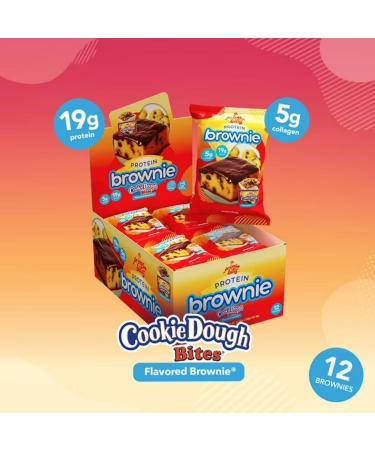 AP Prime Bites Protein Brownies | High Protein Low Sugar Brownies | 19g Protein 5g Collagen | Delicious High Protein Treat Gluten Free | Box of 12 Brownies (Cookie Dough Bites) Cookie Dough Bites Box of 12 - Buy Online on GoSupps.com