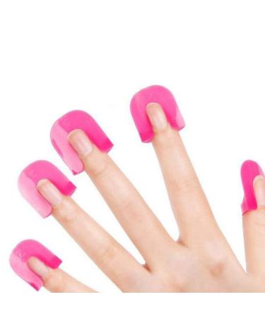 Btrice (Two Sets) 52 Nail Polish Protection Wax Papers Which Can Be Reused In Soft Plastic Nail Art Spill-Proof Clip To Protect Nails