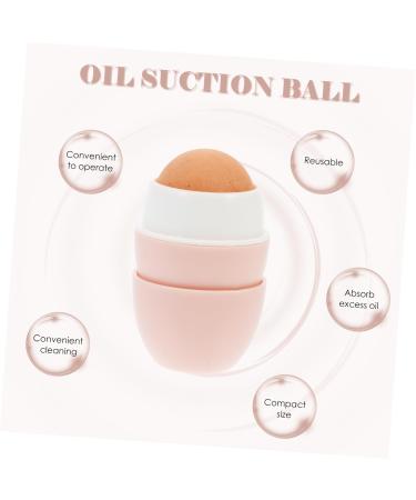 DOITOOL Volcanic Stone Oil-absorbing Ball Cleaning Products Beauty Tools Facial Skin Oil Cleaning Roller 5x3cm Pink - Buy Online on GoSupps.com